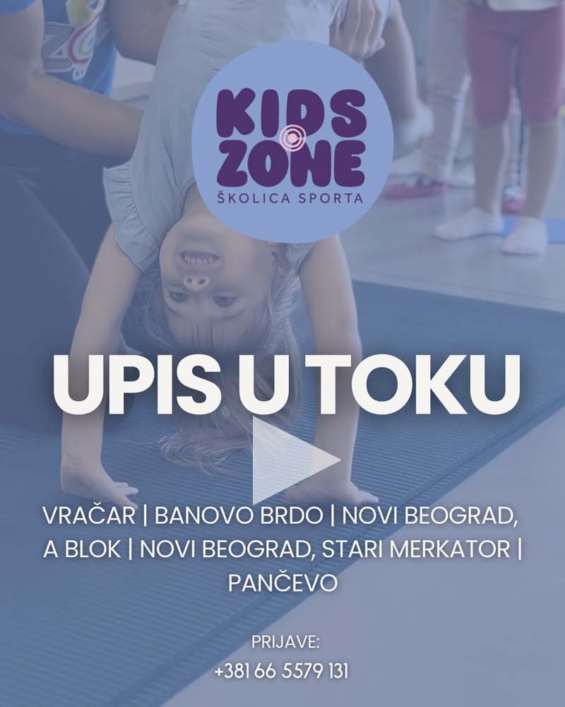 Školica sporta Kids Zone na Instagramu